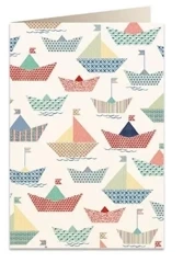 Karnet B6 + koperta 6087 Papierowe łodzie - Tassotti