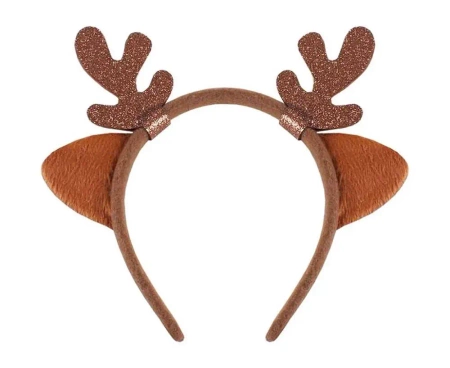 Opaska renifera z uszami brązowa - Godan