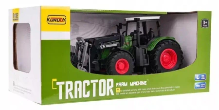 TRAKTOR Z CHWYTAKIEM ZABAWKA GAZELO CIĄGNIK POJAZD ROLNICZY DLA DZIECI
