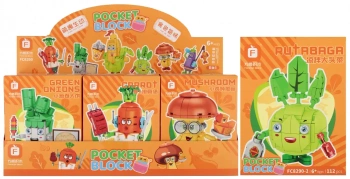 Klocki konstrukcyjne Warzywa Mc Disp 6/96