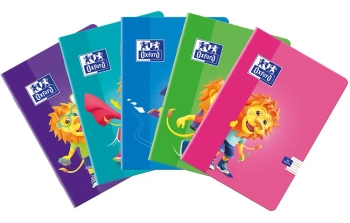 Zeszyt 5 32k 3-linia kolorowa Oxford lion mix pakiet 10 szt. - Oxford art pap