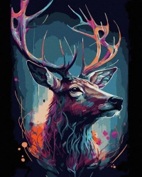 Malowanie po numerach czarne płótno - Kolorowy... - Twoje Hobby