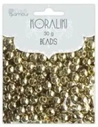 Koraliki złote 5mm 40g - Dalprint dpCraft