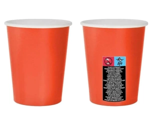 Kubeczki papierowe czerwone 250ml 14szt - Godan