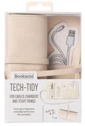 Magnetyczny organizer do kabli podróżny beżowy - IF