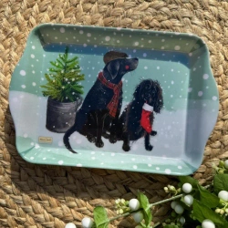 Taca mała Świąteczne psy przy choince Święta - Alex Clark