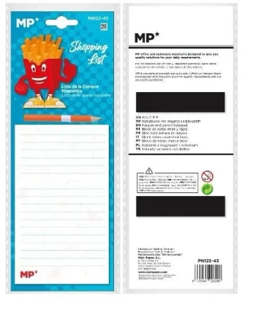 Notes magnetyczny na lodówkę z ołówkiem - MP Main Paper