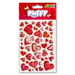 Naklejki puffy Hearts - Penmate