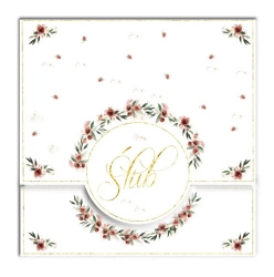 Karnet KW koperta z kółkiem Ślub Róże - Henry