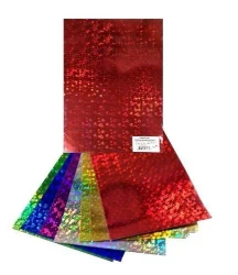 Karton holograficzny kolorowy 25x35cm 8 arkuszy - Galeria Hobby