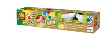 Eko farby do malowania palcami 4 kolory - SES NL