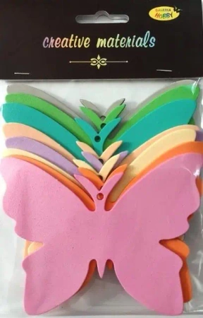 Motyle z pianki 11,5x8,5cm 8szt - Galeria Hobby