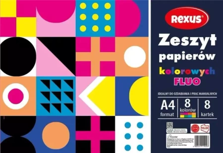 Zeszyt papierów kolor. fluo A4/8K (10szt) - Beniamin