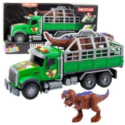 Ciężarówka do transportu dinozaurów z figurką - Leantoys
