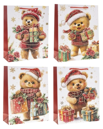 Torebka prezentowa XS Boże Narodzenie mix - Rozette