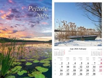 Kalendarz 2026 ścienny Pejzaże - Radwan