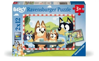 Puzzle dla dzieci 2D: Bluey 2x12el - Ravensburger