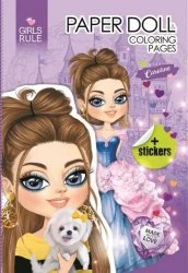 Papierowa lalka do wycinania Caroline - Fresh