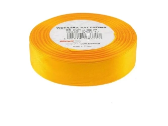 Wstążka satynowa złota 25mmx32m - Brewis