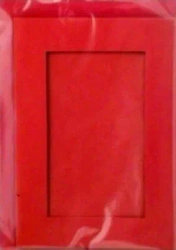 Karta passepartout + koperta czerwona 5szt - Galeria Hobby