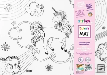 Mata transparentna Unicorn Funny Mat STRIGO