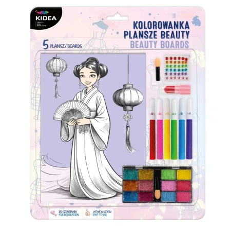 Kolorowanka plansze beauty Kidea - DERFORM