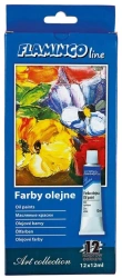 Farby olejne w tubie 12 kolorów 12ml - Titanum
