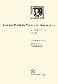 Mechanismen der Erregung von Lichtsinneszellen - Stieve Hennig