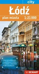 Plan miasta - Łódź 1:21 000 DEMART - praca zbiorowa