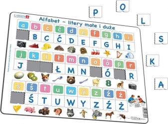 Układanka Alfabet - Litery małe i duże Maxi - Larsen