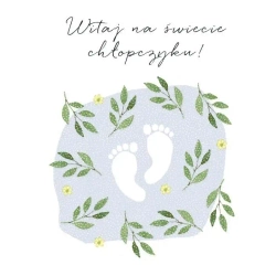 Karnet Swarovski kwadrat CL4514_PO Narodziny - Clear Creations