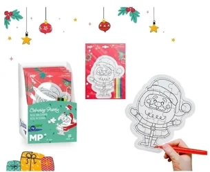 Puzzle świąteczne do kolorowania z flamastr 4szt - MP Main Paper