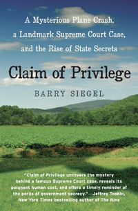 Claim of Privilege - Barry Siegel