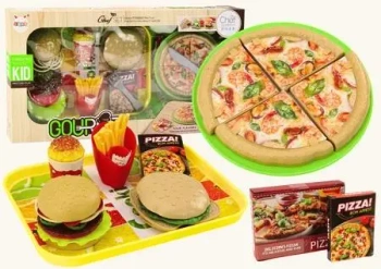 Zestaw Fast Food 24el - Leantoys