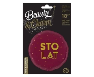 Balon foliowy Sto Lat bordowy - Godan