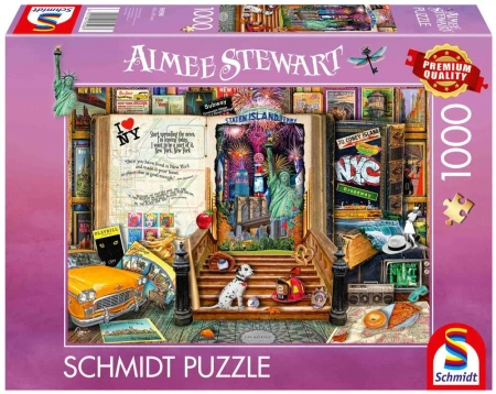 Puzzle PQ 1000 Wspomnienia z Nowego Jorku / USA - Schmidt