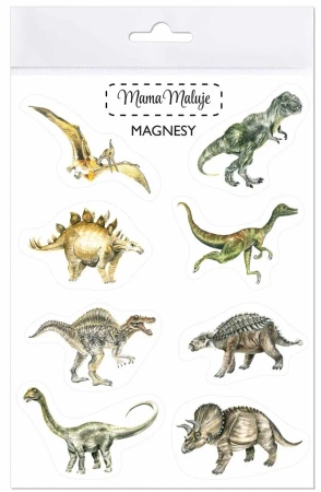 Magnesy Dinozaury - Mama Maluje