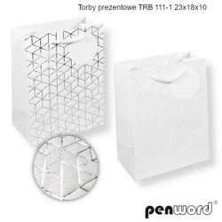Torebka prezentowa 23x18x10cm MIX - Penword
