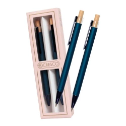 Długopis + ołówek Dyplomat niebieski Gift Box - Cresco