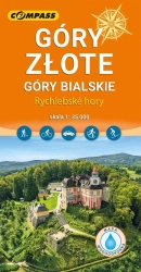 Mapa turystyczna - Góry Złote laminowana - praca zbiorowa