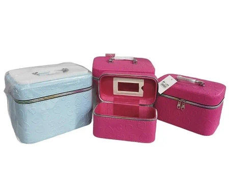 Kuferek S z lusterkiem na zamek 19x11x10cm MIX - ADAR