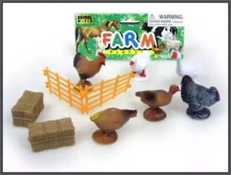 Zwierzęta domowe 10cm 10szt w worku   HIPO