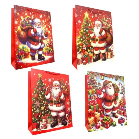 Torebka prezentowa XXL Boże Narodzenie szerokie - Ju-Piter