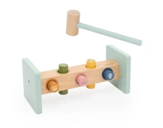 Przebijanka z młotkiem drewniana - Trixie Baby