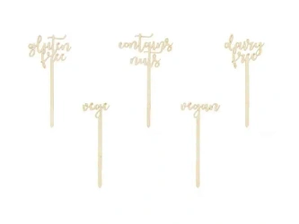 Toppery na słodki stół14.5-16cm - PartyDeco