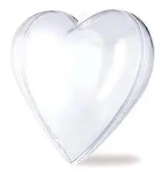 Serce transparentne 10mm 5szt - Galeria Hobby