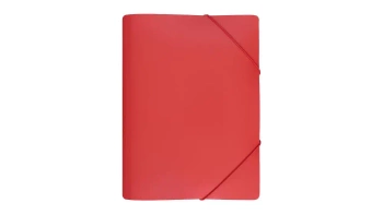 Teczka z gumką szeroka czerwona - Biurfol
