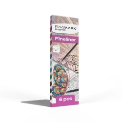 Cienkopisy 0.4mm 6 kolorów - Rawmark