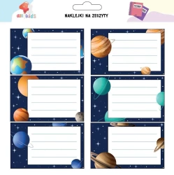 Naklejki na szafkę i zeszyt Kosmos - All4Kids