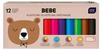 Plastelina 12 kolorów Bebe Friends - INTERDRUK